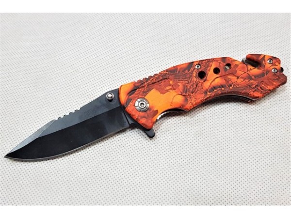 Rettungsmesser 21 cm "orange black"