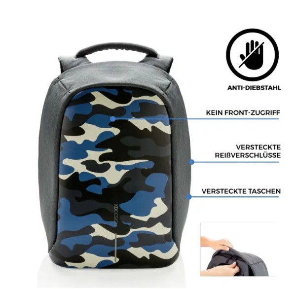 XD Design Bobby Original Anti-Diebstahl Laptop Rucksack mit USB