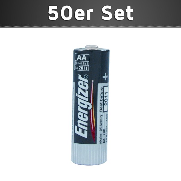 Energizer Alkali Mignon 1,5 V (AA) (Batterie) - ANGEBOT 50er Set