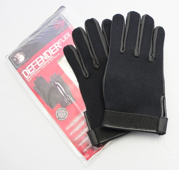 Durchsuchungs Handschuh "Defender Flex"r leichtes Tragegefühl mit schnitthemmender Kevlar- Einlage S